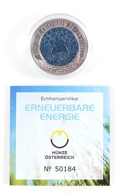 Silber/Niob Münze 25 Euro, "Erneuerbare Energie" - Mince