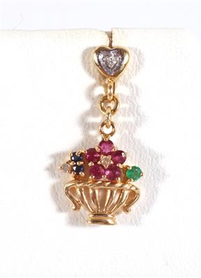 1 Ohrsteckgehänge "Blumenkorb" - Jewellery and watches