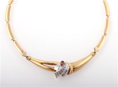 Rubin Diamant Collier - Jewellery and watches