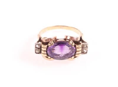 Amethyst Diamant Damenring - Jewellery and watches