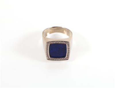 Lapis Lazuli Diamant Ring - Gioielli e orologi