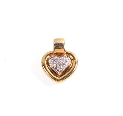Diamant Anhänger "Herz" - Gioielli e orologi