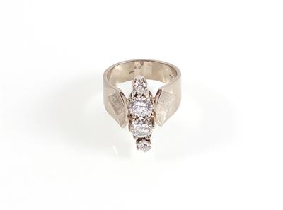 Brillant Diamant Damenring zus. ca. 1,25 ct - Jewellery and watches