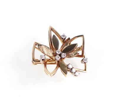 Brillantbrosche "Blume" - Jewellery and watches