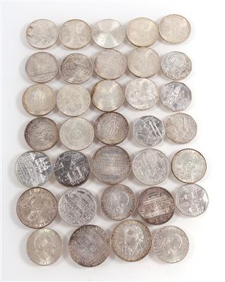 Konvolut Silbermünzen - Schmuck und Uhren