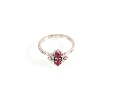 Rubin Diamant Damenring - Jewellery and watches