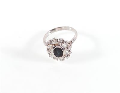 Saphir Brillant Diamant Damenring - Jewellery and watches