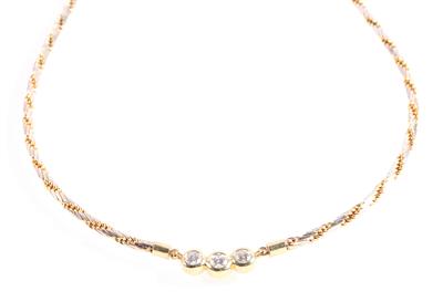 Brillant Collier zus. ca. 0,60 ct - Jewellery and watches
