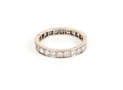 Brillant Memoryring zus. ca. 0.90 ct - Jewellery and watches