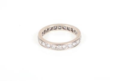 Brillant Memoryring zus. ca. 1,70 ct - Jewellery and watches