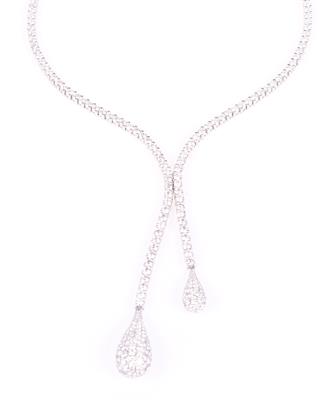 Brillant Collier zus. ca. 8,50 ct - Klenoty a náramkové