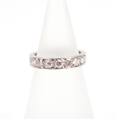 Brillant Memoryring zus. ca. 1,00 ct - Jewellery and watches