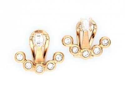 Brillant Diamant Ohrclips zus. ca. 1,20 ct - Schmuck und Uhren