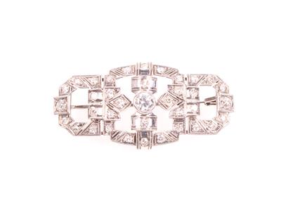 Diamant Brosche zus. ca. 1,00 ct - Gioielli e orologi