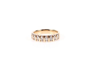 Brillant Memoryring zus. ca. 0,40 ct - Jewellery and watches