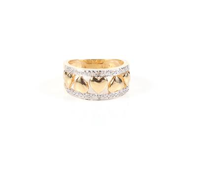 Diamant Damenring "Herzen" - Jewellery and watches