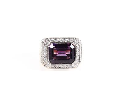 Amethyst Brillant Damenring - Schmuck und Uhren