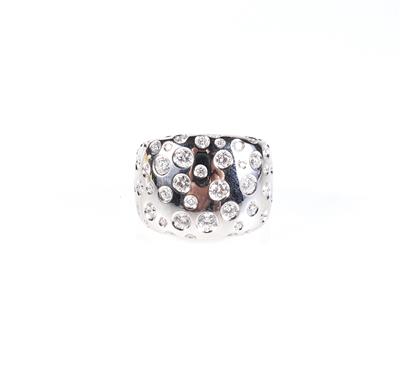 Brillant Damenring zus. ca. 3,05 ct - Schmuck und Uhren