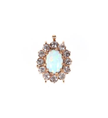 Diamant Opal Schließe zus. ca. 1,95 ct - Gioielli e orologi