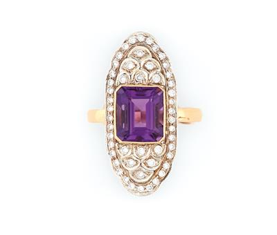 Amethyst Brillant Damenring - Gioielli e orologi