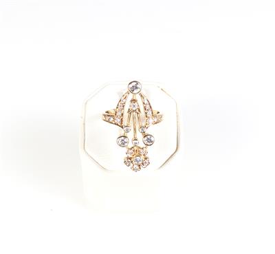 Brillant Damenring zus. ca. 0,60 ct "Blume" - Jewellery and watches