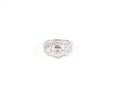 Brillant Damenring zus. ca. 1,95 ct - Jewellery and watches