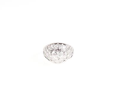 Diamant Brillant Damenring zus. ca. 1,70 ct - Jewellery and watches