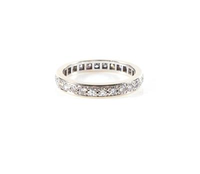 Diamant Memoryring zus. ca. 0,85 ct - Jewellery and watches