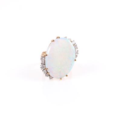 Opal Brillant Damenring - Schmuck und Uhren