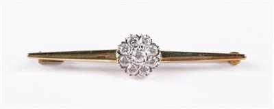 Brillant Brosche "Blume" zus. ca. 0,65 ct - Gioielli e orologi