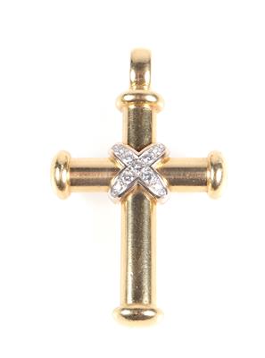 Brillant Kreuz zus. ca. 0,65 ct - Jewellery and watches