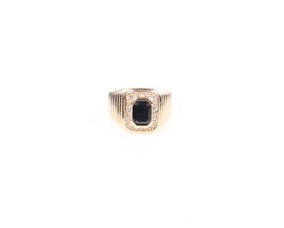 Saphir Diamant Ring - Schmuck und Uhren