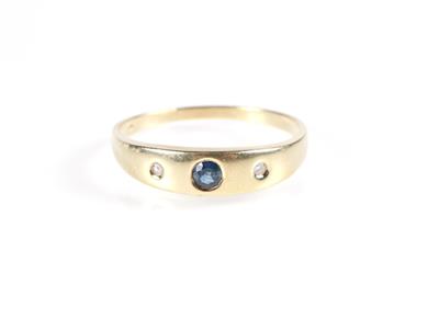 Diamant Saphir Ring - Schmuck und Uhren