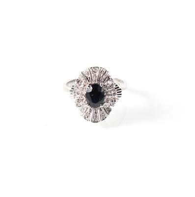 Diamant Saphir Damenring - Klenoty a náramkové