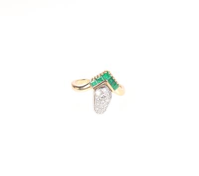 Brillant Smaragd Damenring - Gioielli e orologi
