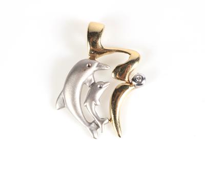 Brillant Anhänger "Springende Delphine" - Gioielli e orologi