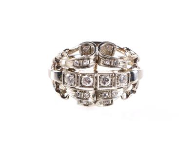 Brillant Diamant Damenring zus. ca. 0,40 ct - Gioielli e orologi