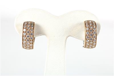 Brillant Ohrclips zus. ca. 2,90 ct - Schmuck und Uhren Muttertagsspecial