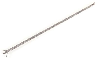 Diamant Platin Armband zus. ca. 2,70 ct - Jewellery and watches