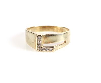 Diamant Ring Buchstabe "L" - Jewellery and watches