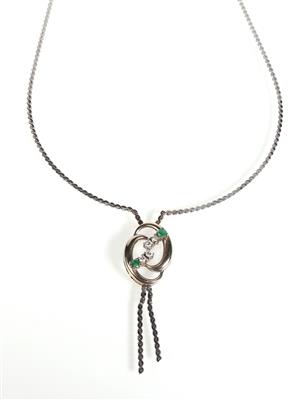 Smaragd Brillant Collier - Jewellery and watches