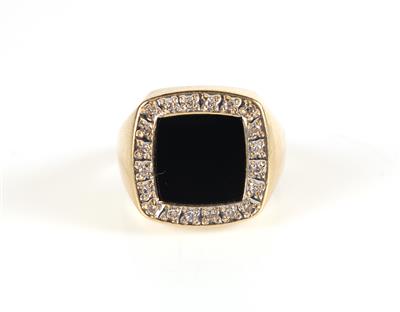 Onyx Diamant Ring - Jewellery and watches