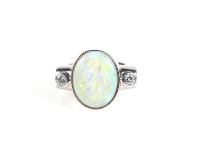 Opal Brillant Damenring - Schmuck und Uhren