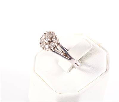 Brillant Damenring "Blume" zus. ca. 0,45 ct - Gioielli e orologi