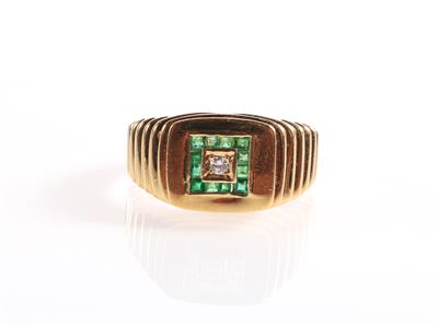Smaragd Brillant Ring - Gioielli e orologi