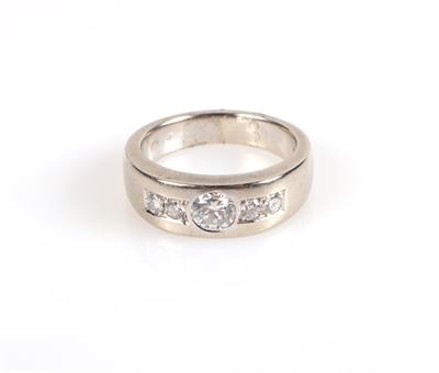 Brillant Ring zus. ca. 0,53 ct (grav.) - Jewellery and watches