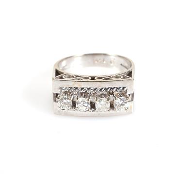 Diamant Damenring zus. ca. 0,50 ct - Jewellery and watches