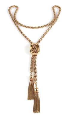 Quasten Collier Wallis/Venezianermuster - Schmuck und Uhren