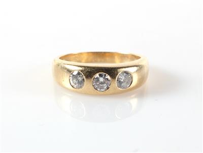 Brillant Ring zus. 0,60 ct - Jewellery and watches