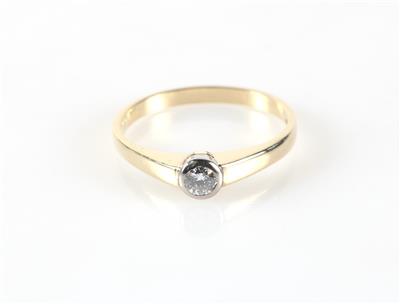 Brillantsolitär ca. 0,17 ct - Jewellery and watches